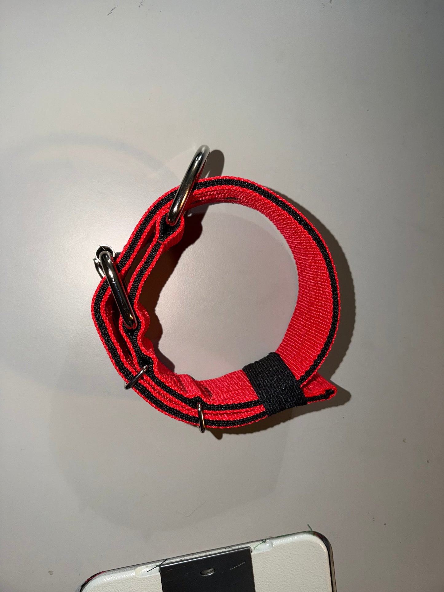 2 Inch Wide 5 Ply Black On Red Heavy Duty HP Collar