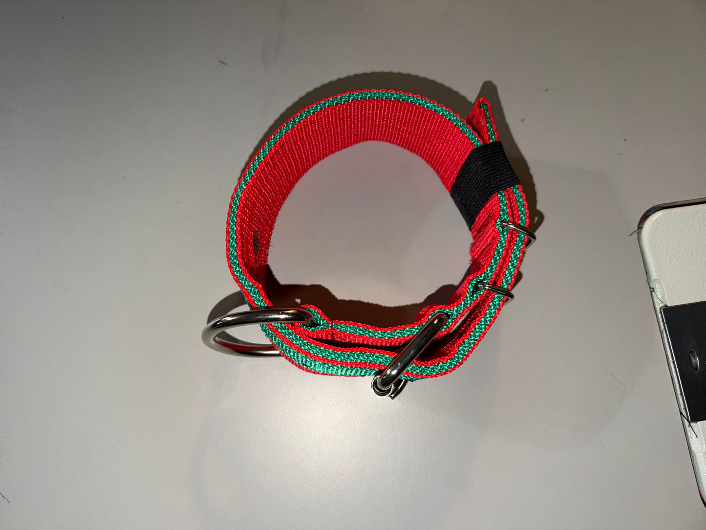 2 Inch Wide 5 Ply Green on Red Heavy Duty HP Collar