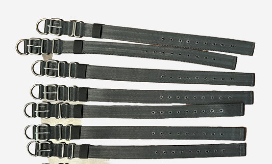 1.5 Inch Wide Black Heavy Duty 4 ply Seatbelt Collar
