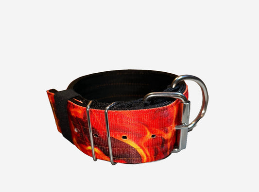 2 Inch Wide Flame Heavy Duty 5 Ply Seatbelt Collar