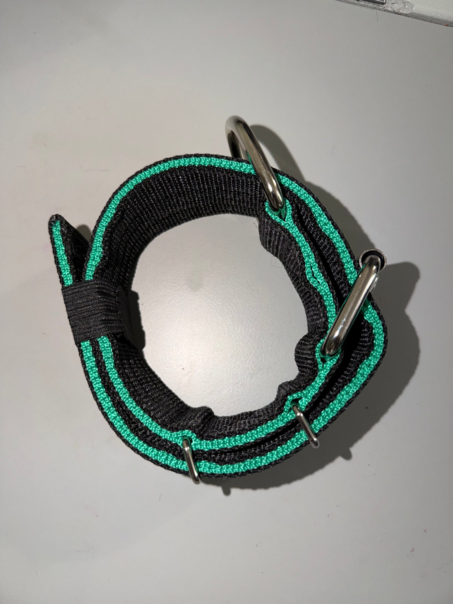 2 Inch Wide Green On Black 5 Ply Heavy Duty HP Collar